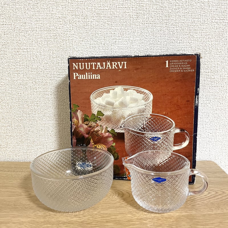 Vintage品】ヌータヤルヴィ Nuutajarvi パウリーナ Pauliina シュガ
