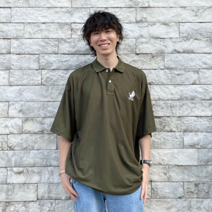 STONE ロゴパッチ襟付き長袖ポロシャツ オリーブ 楽天市場】ストーン
