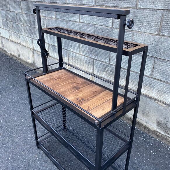 ボタニカルシェルフ　植物用金属ラック ダクトレール2段式 セミオーダー植物棚（ダクトレール付） | Lim iron craft