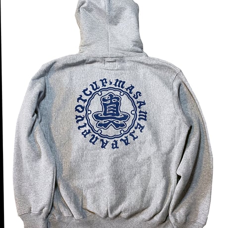 MASAME  OG LOGO HOODIE  MIX GRAY