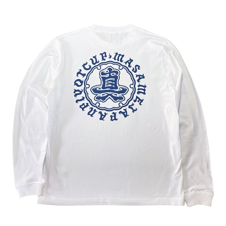 MASAME  OG LOGO   L/S T–SHIRT WHITE