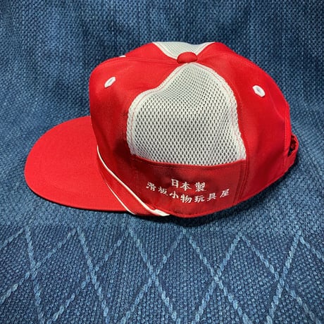 赤色　Japan Style Cap 　メッシュタイプ　【縁の下の力持ち】