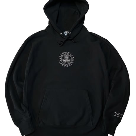 MASAME  OG  LOGO 350 HOODIE  BLACK