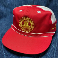 赤色×黄色　Japan Style Cap 　メッシュタイプ　【縁の下の力持ち】