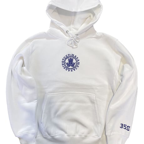 MASAME  OG  LOGO 350 HOODIE  WHITE
