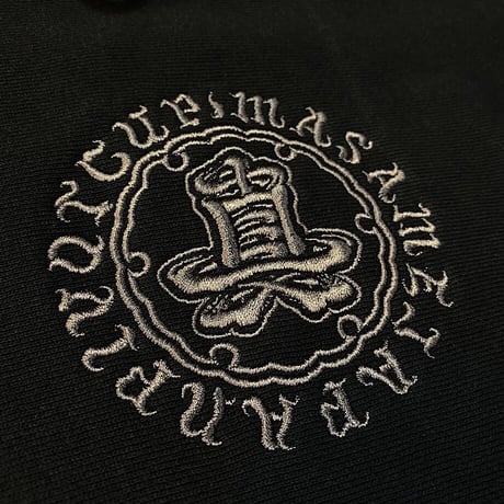 MASAME  OG  LOGO 350 HOODIE  BLACK