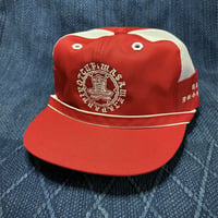 赤色　Japan Style Cap 　メッシュタイプ　【縁の下の力持ち】