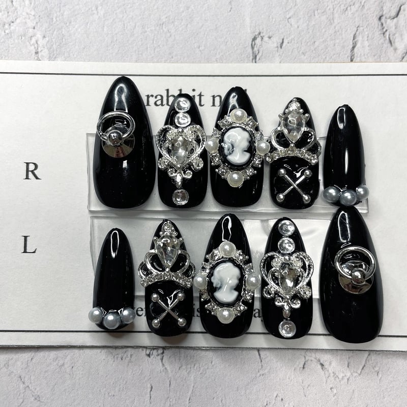 No.13【ネイルチップ】フレンチガーリーネイル | ねいるちっぷ