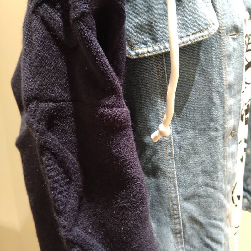 【美品】ダイアグラム ケーブルニット 切り替え デニムジャケット 異素材 楽天市場】異素材 デニムジャケット レディース トップス デニム