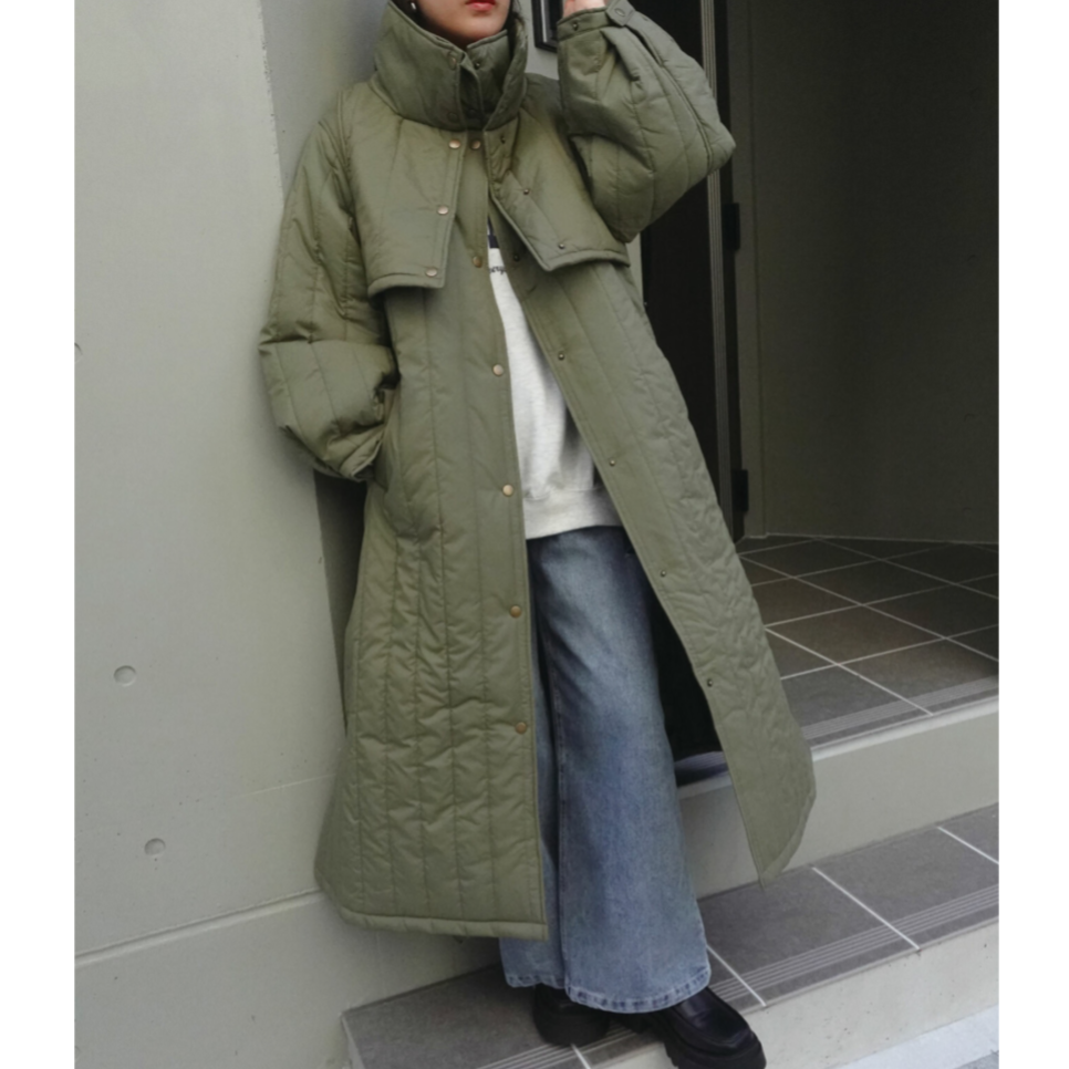 EBLOA☆キルティングスヌードロングCT （Arpege storyアルページュ  