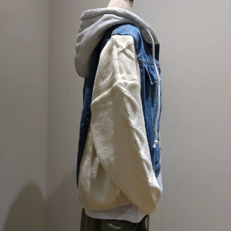 リミフゥ　デニム切り替えジャケット LIMI feu × Lee 20th anniversary collaboration A/W 22 | Yohji