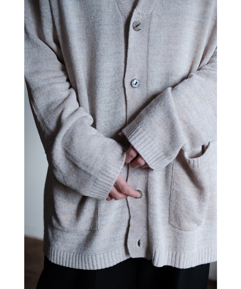 ANSNAM カーディガン アンスナム ANSNAM / Sprayed Cardigan(Pink Graybeige) | PARK