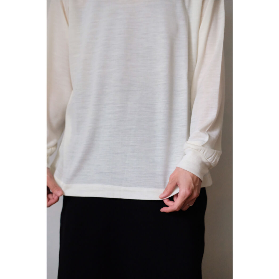LIFiLL / Woolish Longsleeve Tee(Off White) | PARK