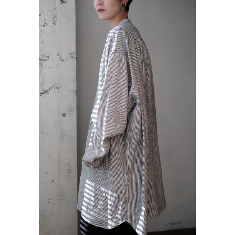 the Mad Shop / Classic Shirt(Brown×White Stripe the Mad Shop / Classic Shirt(Brown×White Stripe