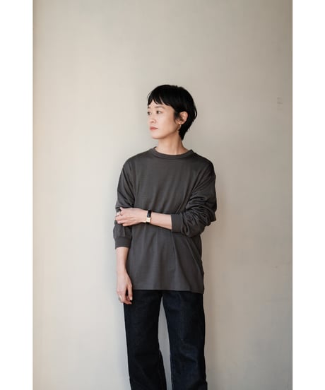 LIFiLL / Woolish Longsleeve Tee(Charcoal)