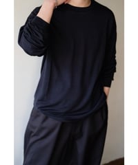 LIFiLL / Woolish Longsleeve Tee(Navy)