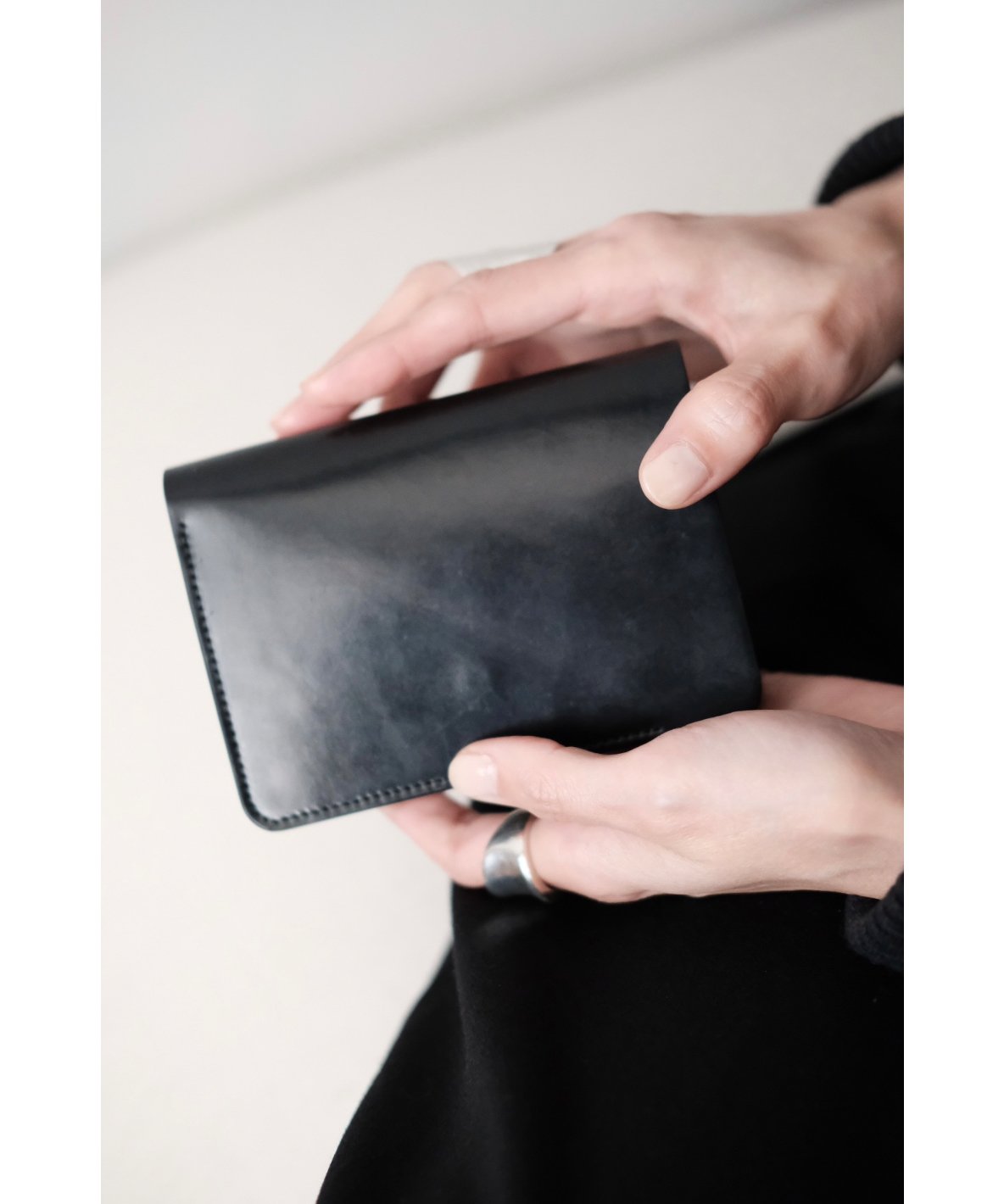 [希少] forme short wallet コードバン 折り財布　新品未使用 forme / Short Wallet(Cordovan×DOBLE/Black×Black