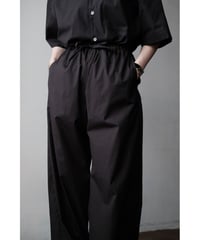 matereal / Cotton Silk Easy Pants(Black)