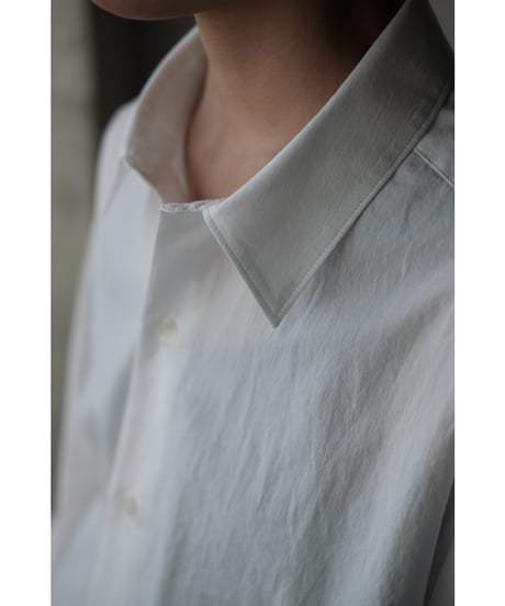 matereal / OHMIZARASHI Regular Collar Shirt(White)