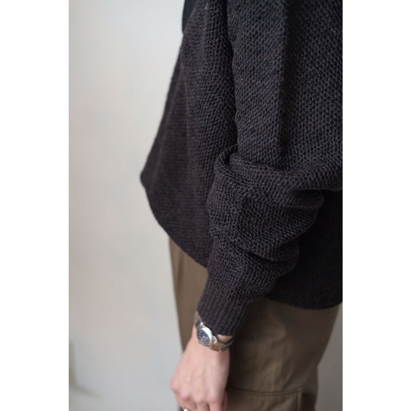 ANSNAM / Knit Polo(Black Brown) | PARK