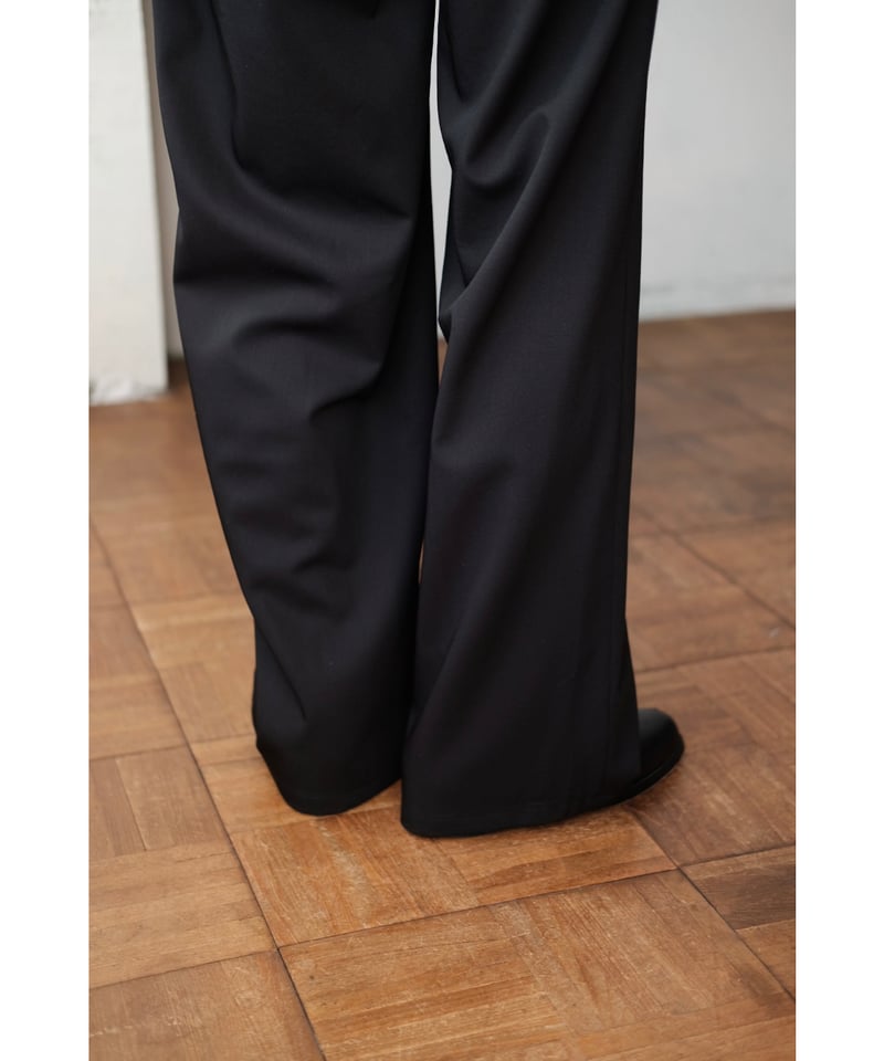 matereal / Silophil Wool Easy Slacks(Black) | PARK