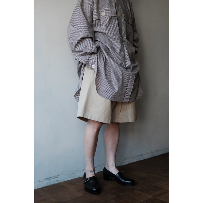 ANSNAM / Dry Short Pants(Cotton/Beige) | PARK