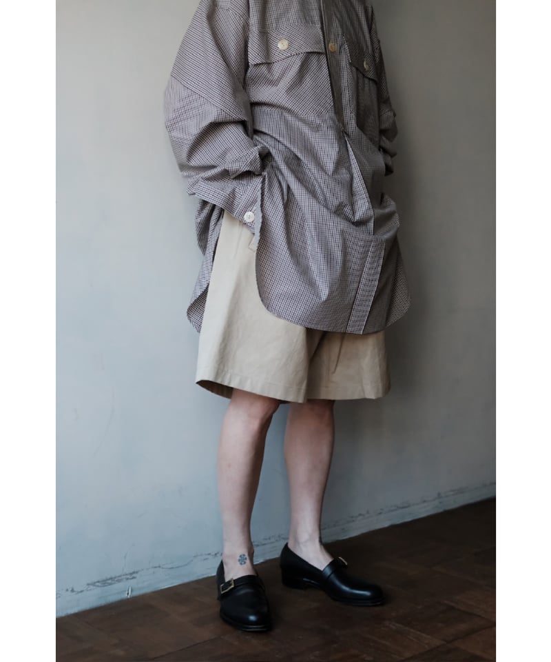 ANSNAM / Dry Short Pants(Cotton/Beige) | PARK