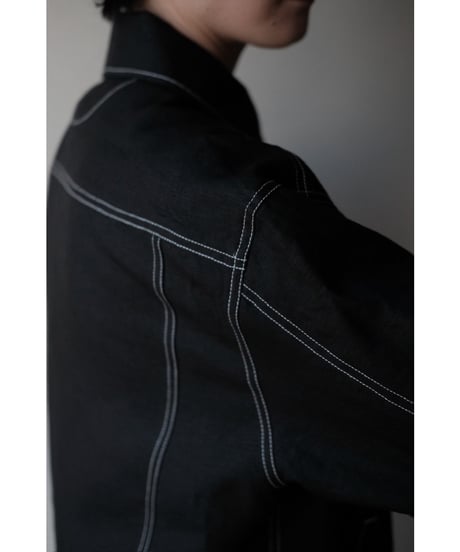 ANSNAM / Gジャン(Linen/Black)
