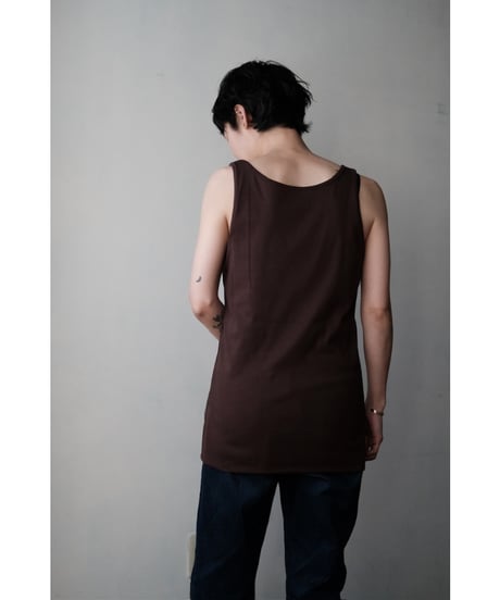 BISOWN / COTTON CIRCULAR RIB TANKTOP(3 colors)