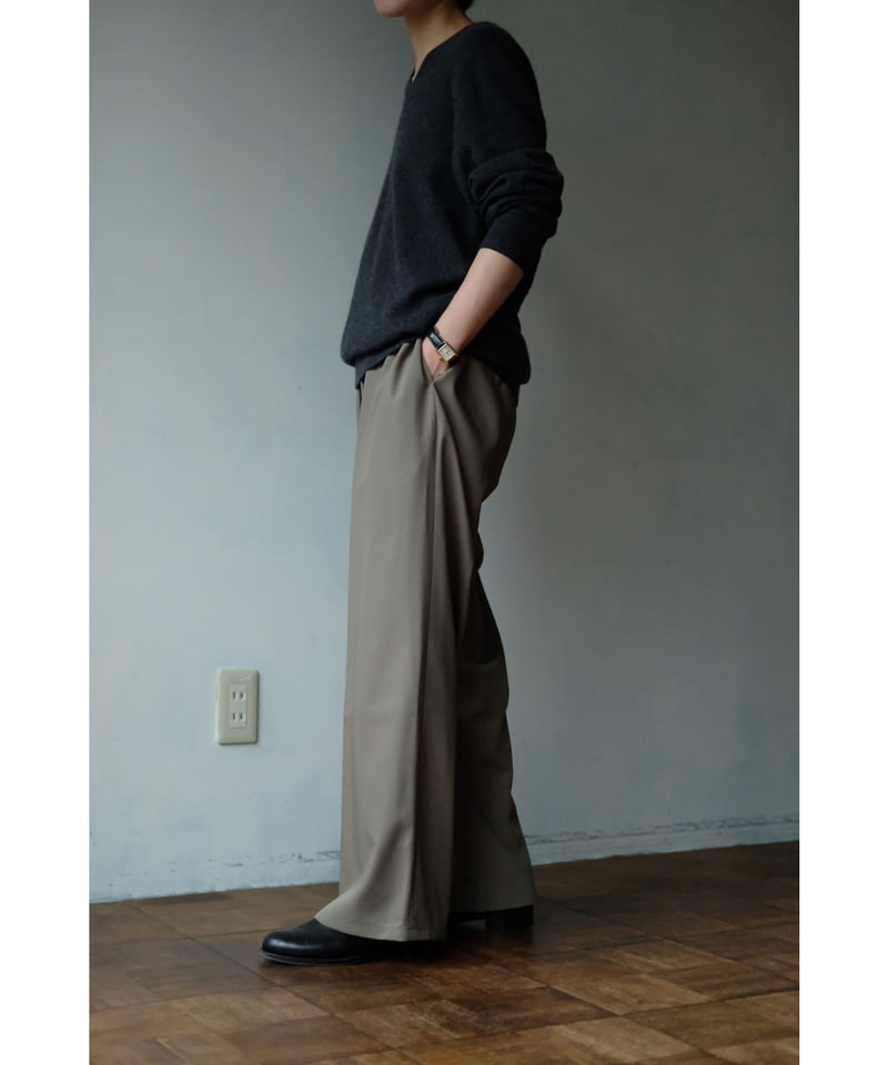 matereal / Silophil Wool Easy Slacks(Kahki) | PARK matereal / Silophil Wool Easy Slacks(Kahki) | PARK