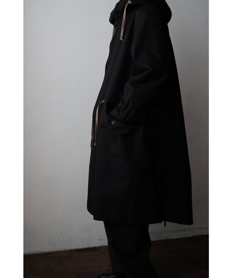 ANSNAM / Mods Coat Wide(Ventile Cotton/Black)