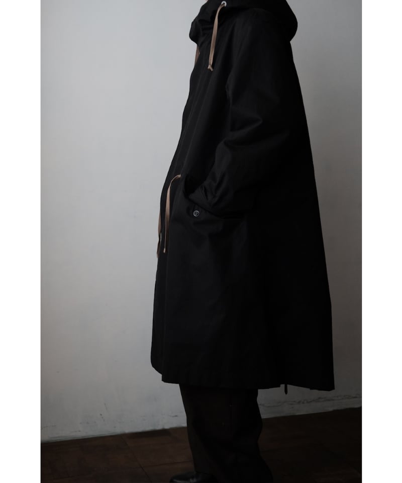 ANSNAM / Mods Coat Wide(Ventile Cotton/Black) |