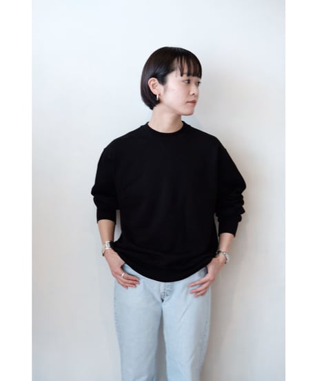 LIFiLL / Cottony Basic Sweat(Black)