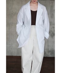 ANSNAM / ビッグパジャケット(Cotton/White Multi Stripes)