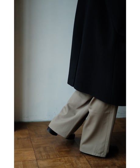 matereal / Silophil Wool Easy Slacks(Kahki)
