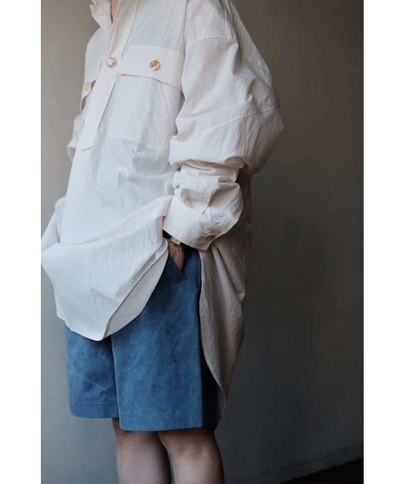 ANSNAM / Dry Short Pants(Cotton/Navy) | PARK