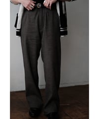 ANSNAM / Lurie Pants(LinenWoolCashmere/Brown mix)