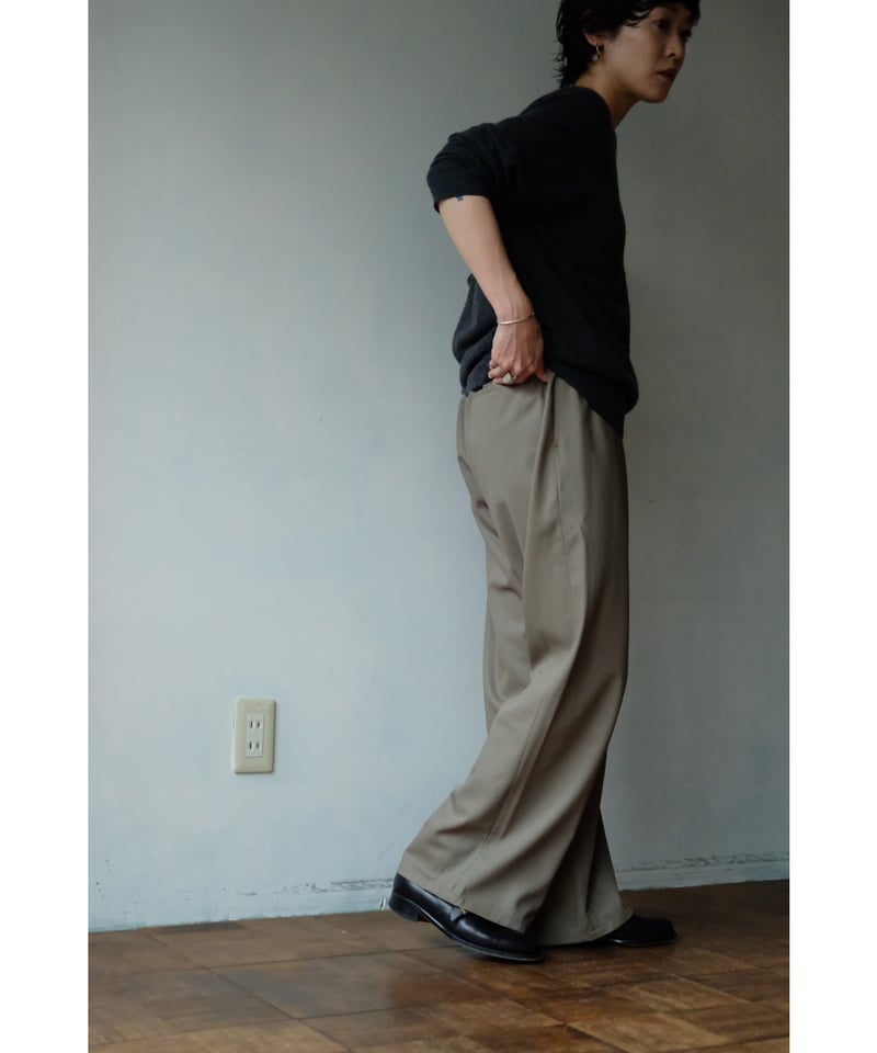 matereal / Silophil Wool Easy Slacks(Kahki) | PARK