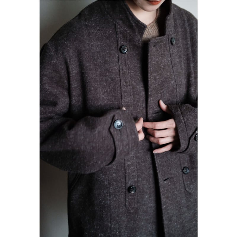 bishu-herrinbone wool coat | nate-hospital.com