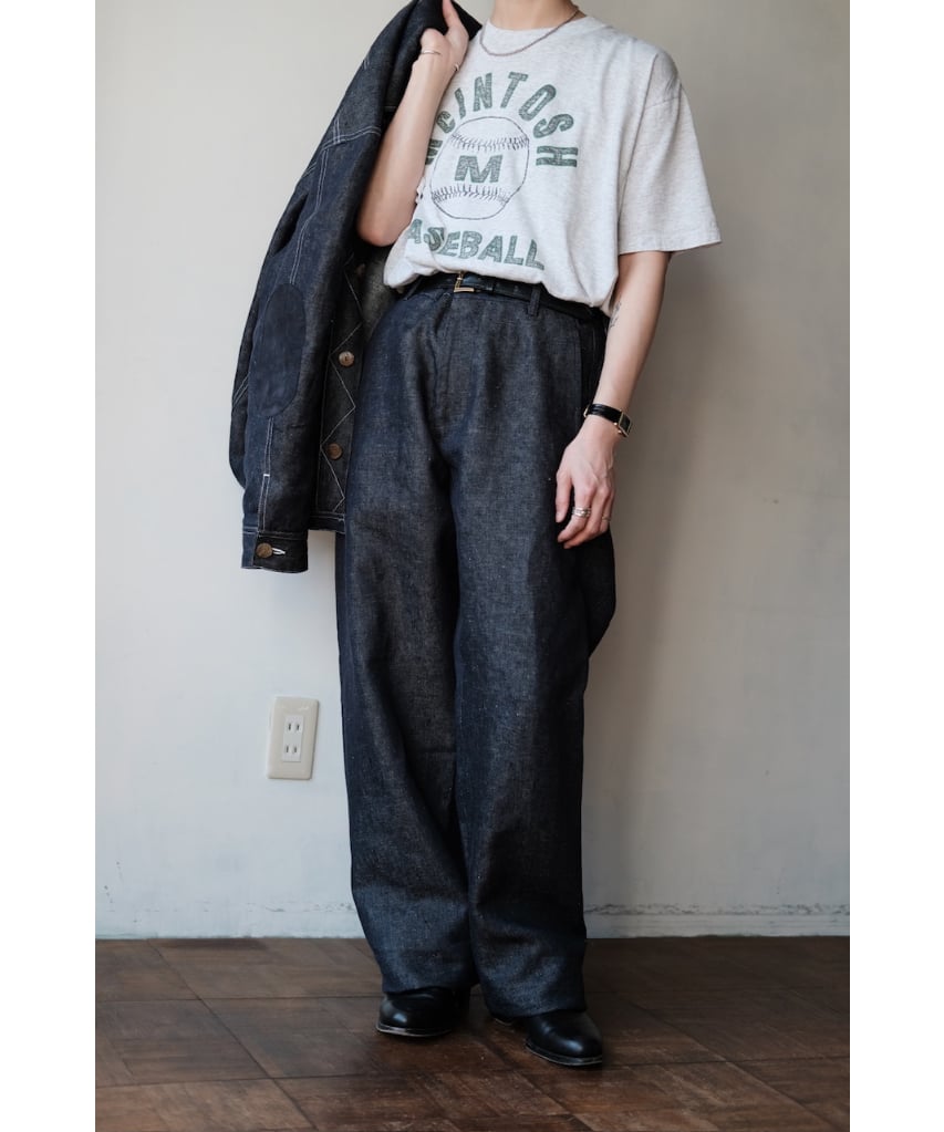 ANSNAM / Lurie Pants(Linen Denim/Indigo) | PARK