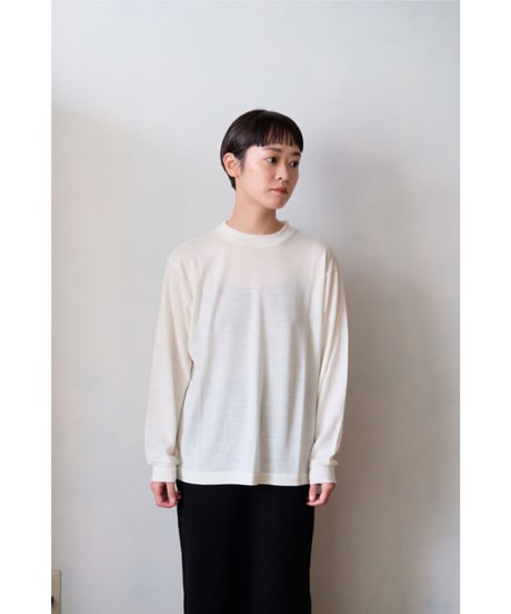 LIFiLL / Woolish Longsleeve Tee(Off White)