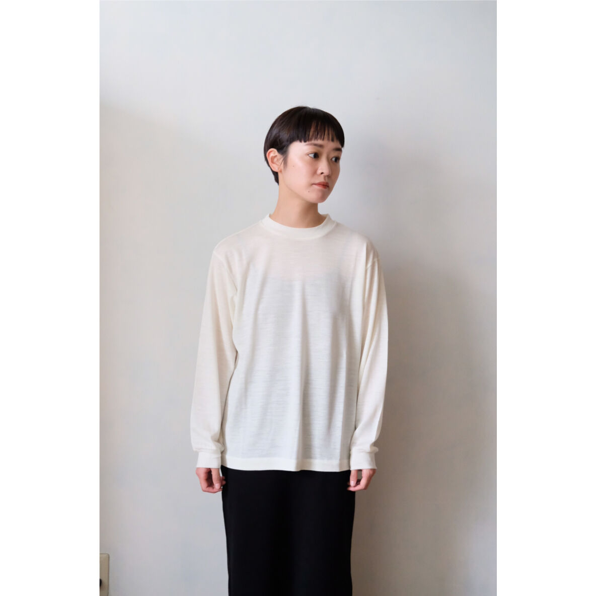 LIFiLL / Woolish Longsleeve Tee(Off White) | PARK