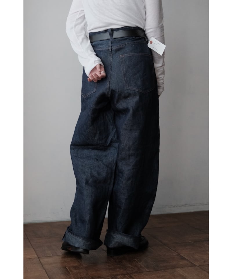 nasa様 I AM DORK BONFANTI I am dork / Linen Denim Pants(Indigo) | PARK