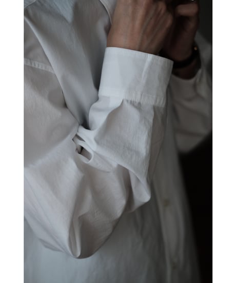 matereal / OHMIZARASHI Regular Collar Shirt(White)