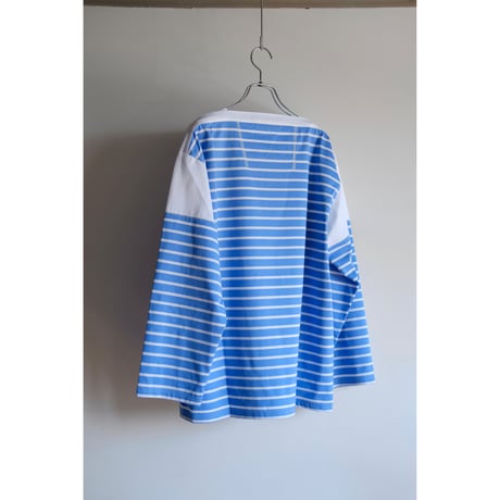 ANSNAM / Border 9/10 Sleeve T-Shirt(Blue×White)