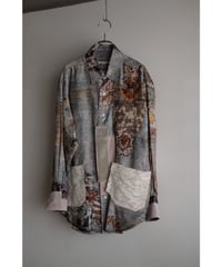 ANSNAM / Patched Shirts(Viscose Cupro/Mix)