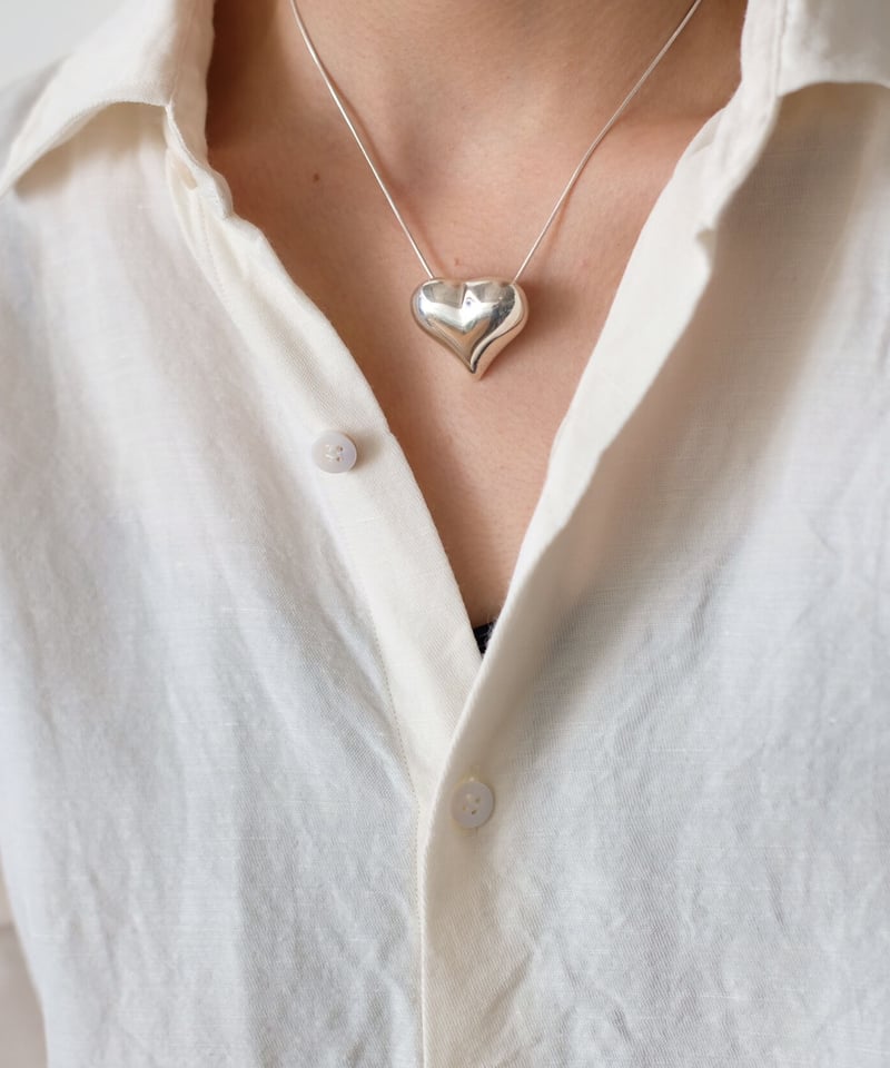 BASENOTES / Silver Heart Necklace from Mexico |