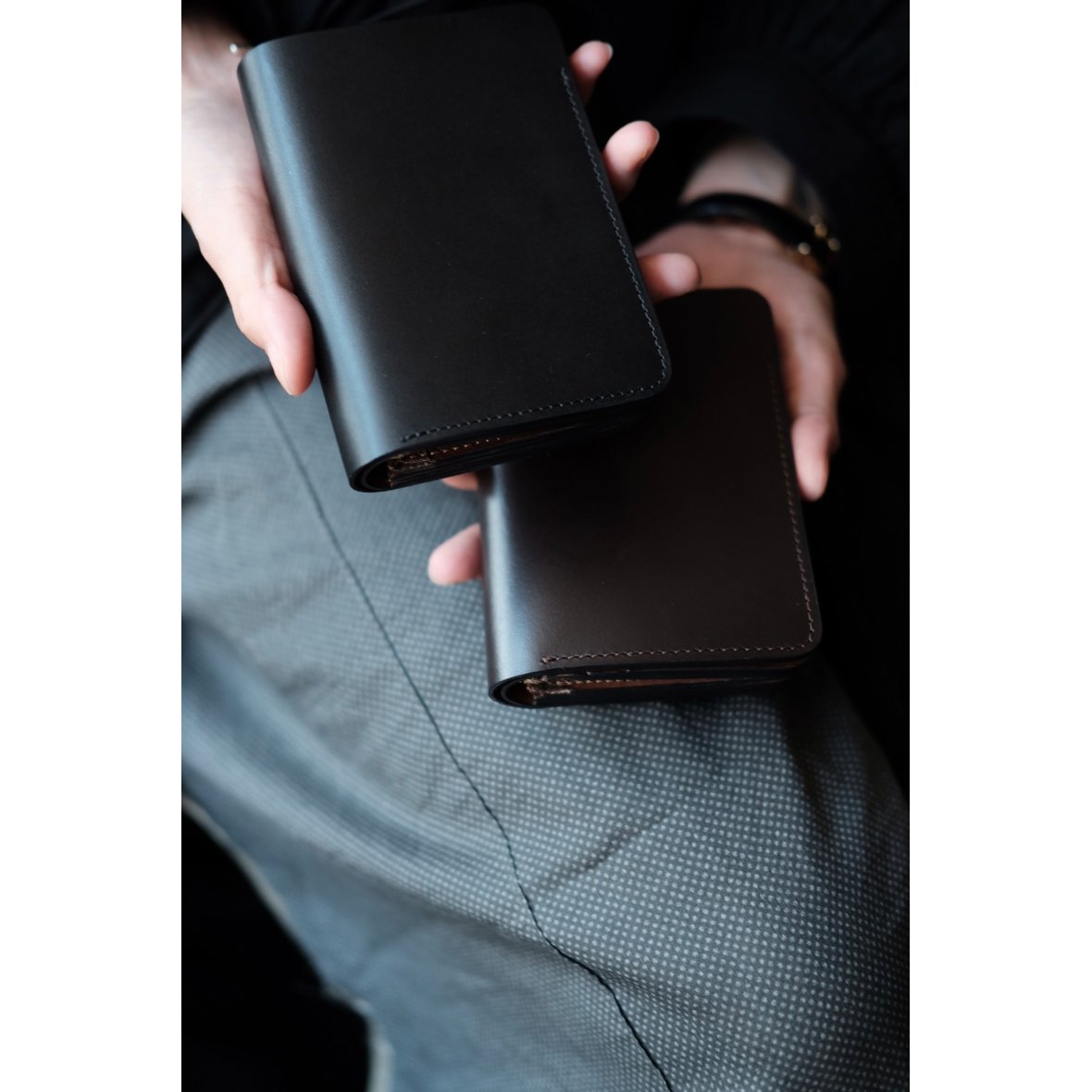 【新品】forme short wallet ILCEA DOUBLE forme/フォルメ】Short wallet ILCEA#BL×DOUBLE#BR flp-26の通販