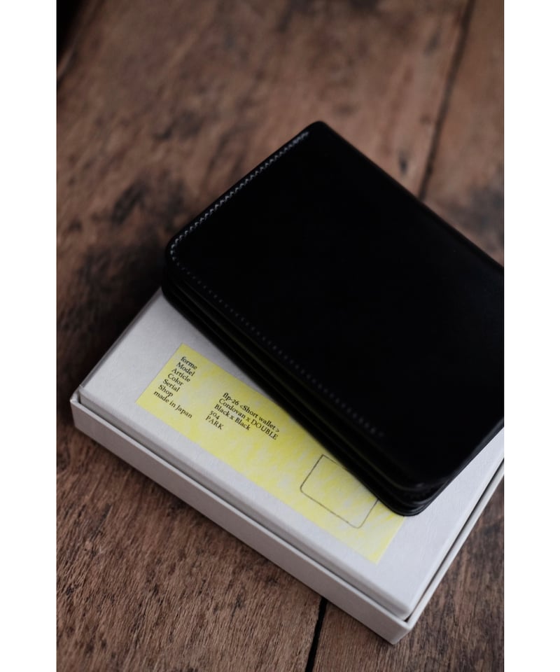 [希少] forme short wallet コードバン 折り財布　新品未使用 forme / Short Wallet(Cordovan×DOBLE/2 colors) |