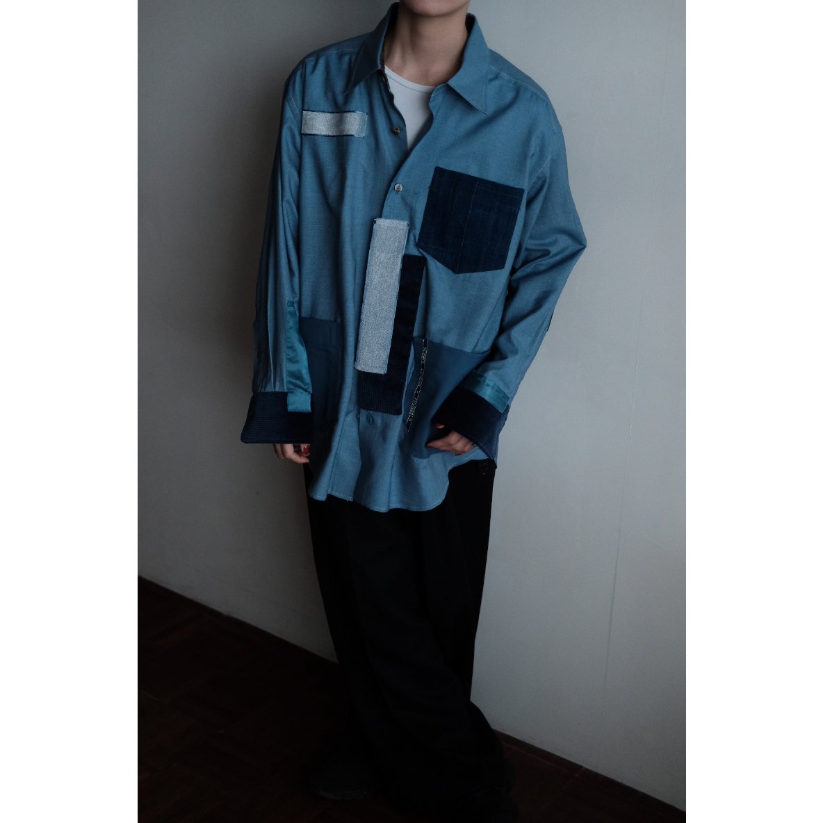 そーま様ANSNAM Ex. Chopped Collar Shirt そーま様ANSNAM Ex. Chopped Collar Shirt ANSNAM 柿乃葉Ex. Chopped